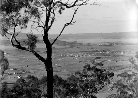 View from Red Hill over Forrest, Manuka and Kingston to Duntroon showing Hotel Wellington and Telopea Park School.