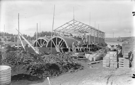 Brick kilns at Canberra Brickworks Yarralumla, under construction.