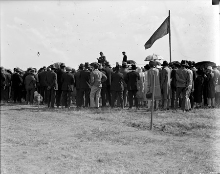 Presentation of Royal Humane Society's Medal to W E Johnson by Sir John Butters at Highland gathering - published in Canberra Community News, March 1927