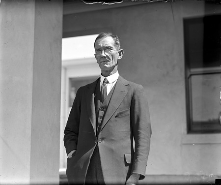 Portrait of Mr D Kelly - caretaker at Parliament House during construction- published in Canberra Community News, April 1927