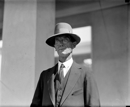 Portrait of Mr D Kelly -caretaker at Parliament House during construction- published in Canberra Community News, April 1927