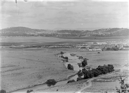 View of Kingston area from Mount Pleasant. Kingston Power Station on right.