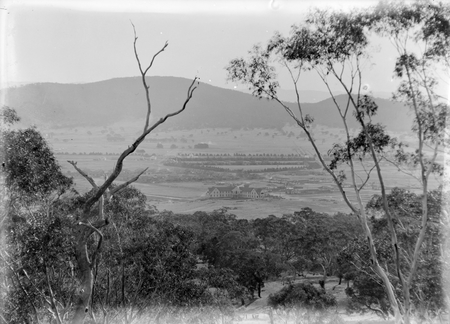 Northbourne Oval and Hotel Ainslie from Mount Ainslie.
