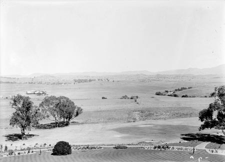 Yarralumla woolshed from Government House.