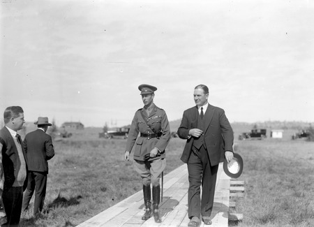Royal Visit, May 1927 - The Duke of York with Sir John Butters arriving at the Royal Review