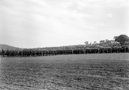 Royal Visit, May 1927 - Troops and spectators at Royal Review