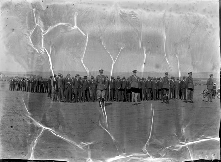 Royal Visit, May 1927 -Ranks of Returned Servicemen with Army Officers