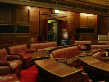 From inside Old Parliament House (the Senate)