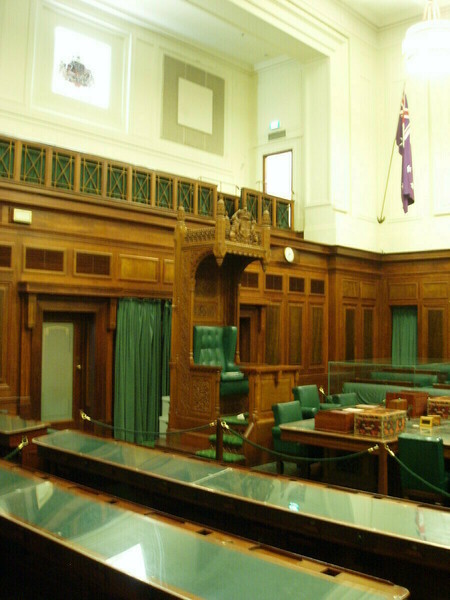 House of Representatives chair (now empty)