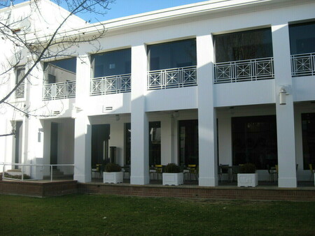 View from one of the courtyards showing pillars