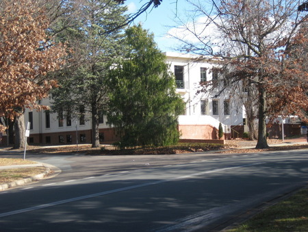 Present day view of the National Archives of Australia building at Parkes (just near Old Parliament House)