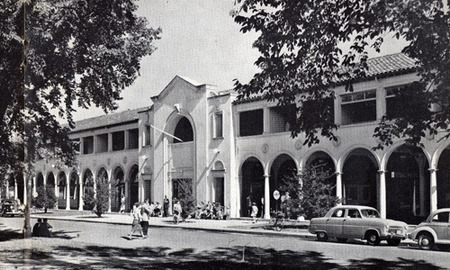 Corner of London Circuit and Northbourne Avenue. Designed by Sir John Sulman with J. Hunter Kirkpatrick and D. E. Limburg, 1926-27. Probably late 1950s.