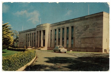 Federal Capital Commission architect W. Hayward Morris, 1929. Postcard, appears to be early 1950s.