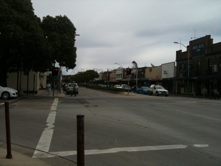 The kurrajong on the left of the picture has grown, and is known by locals as 'The Tree of Knowledge'