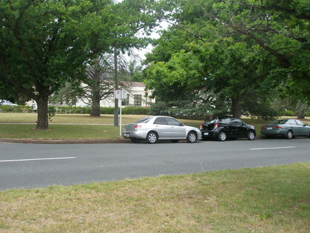 Ainslie Arts Centre, Elouera Street, Braddon.  Taken from across Elouera Street at about 2pm. 