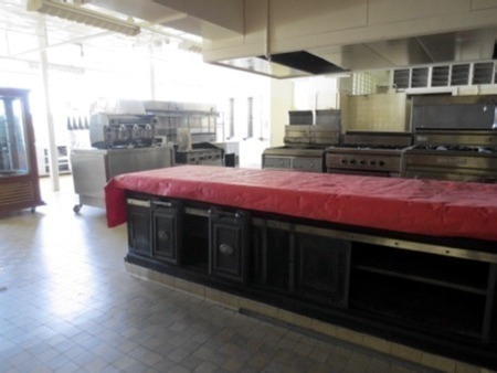 Part of the kitchen as it appears today.
