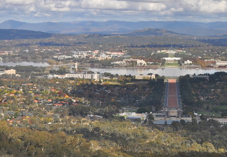 Anzac Day 2011 from Mount Ainslie.
