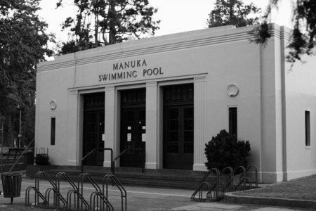 my black and white photograph of Canberra's oldest pool! 
