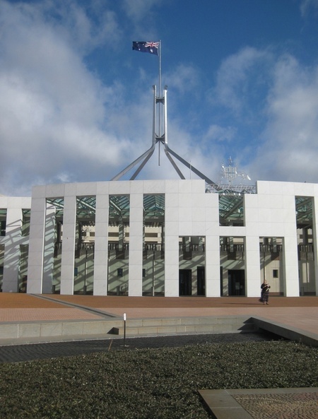 A very different view of the modern day capital hill (Parliament House)