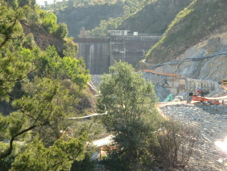 Modern day Cotter Dam in the process of going through some changes