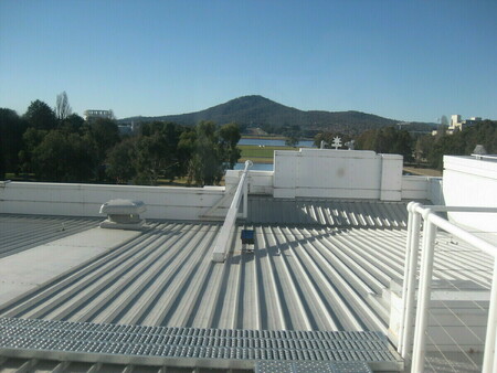 With limited access to the roof nowadays;  the view to Mt Ainslie from an upper storey window