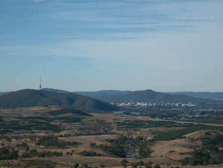 Beautiful present day view across Mt Stromlo