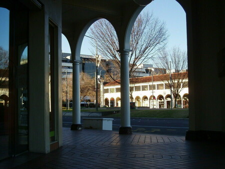 View of Sydney Building from the Melbourne Building showing modern day cars