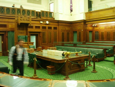 Completed House of Representatives with a few changes including blocked windows